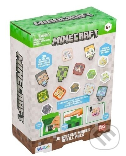 Společenská hra: Minecraft 3D sada na výrobu samolepek (Merch). Merch Společenská hra: Minecraft 3D sada na výrobu samolepek (Merch). Merch