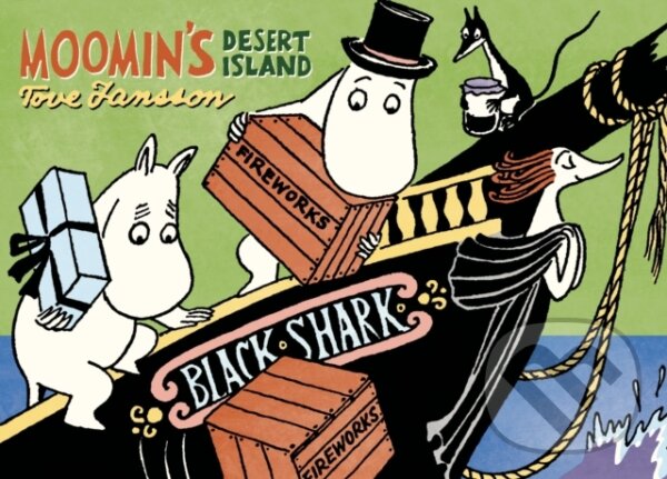 Kniha: Moomin's Desert Island (Tove Jansson). Drawn and Quarterly, 2024 Kniha: Moomin's Desert Island (Tove Jansson). Drawn and Quarterly, 2024