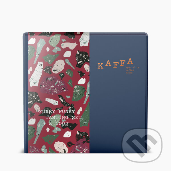 Kávy a čaje: KAFFA FUNKY PUNKY TASTING SET (KAFFA). KAFFA, 2025 Kávy a čaje: KAFFA FUNKY PUNKY TASTING SET (KAFFA). KAFFA, 2025