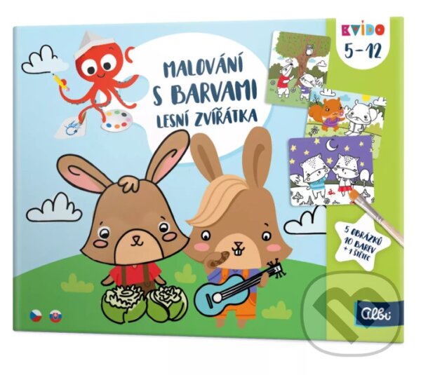 Kvído: Maľovanie s farbami: Lesné zvieratká (Albi). Albi, 2025 Kvído: Maľovanie s farbami: Lesné zvieratká (Albi). Albi, 2025