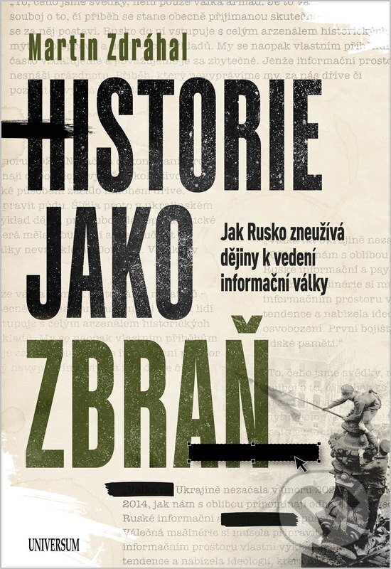 Kniha: Historie jako zbraň (Martin Zdráhal). Universum, 2026 Kniha: Historie jako zbraň (Martin Zdráhal). Universum, 2026