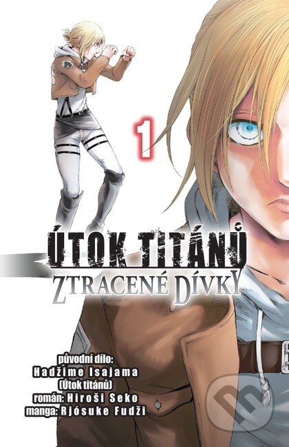 Kniha: Útok titánů: Ztracené dívky 1 (Hadžime Isajama a Hiroši Seko). Crew, 2026 Kniha: Útok titánů: Ztracené dívky 1 (Hadžime Isajama a Hiroši Seko). Crew, 2026