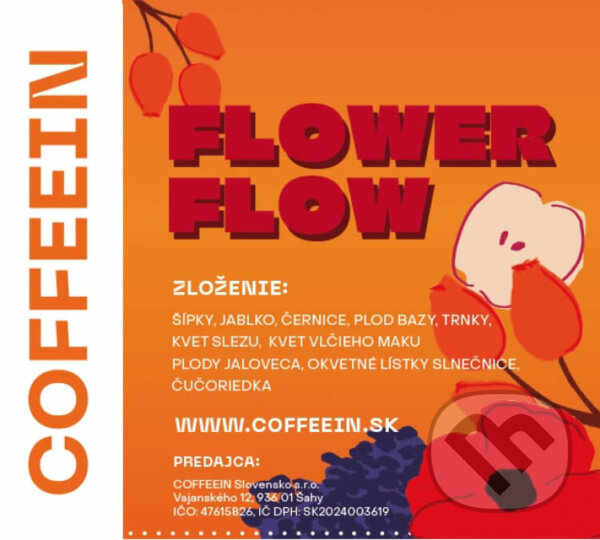 Kávy a čaje: Flower flow - ovocný čaj (COFFEEIN). COFFEEIN Kávy a čaje: Flower flow - ovocný čaj (COFFEEIN). COFFEEIN