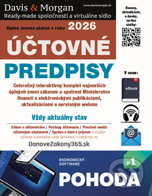 E-kniha: Účtovné predpisy 2026 (DonauMedia). DonauMedia, 2026 E-kniha: Účtovné predpisy 2026 (DonauMedia). DonauMedia, 2026