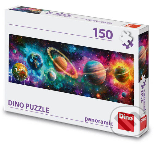 Puzzle: Puzzle Barevné planety (Dino). Dino, 2026 Puzzle: Puzzle Barevné planety (Dino). Dino, 2026