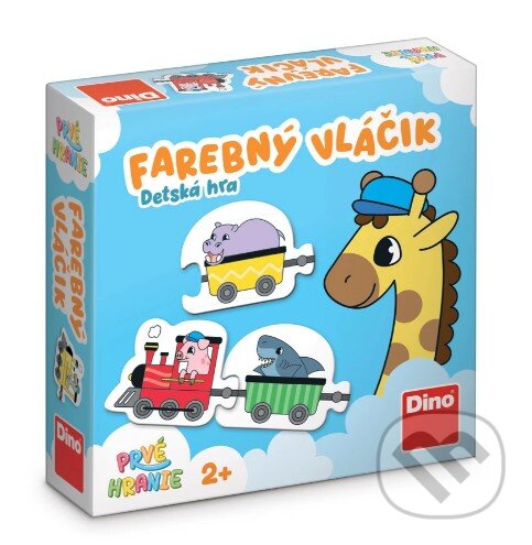 Spoločenská hra: Prvé hranie: Farebný vláčik (Dino). Dino, 2026 Spoločenská hra: Prvé hranie: Farebný vláčik (Dino). Dino, 2026