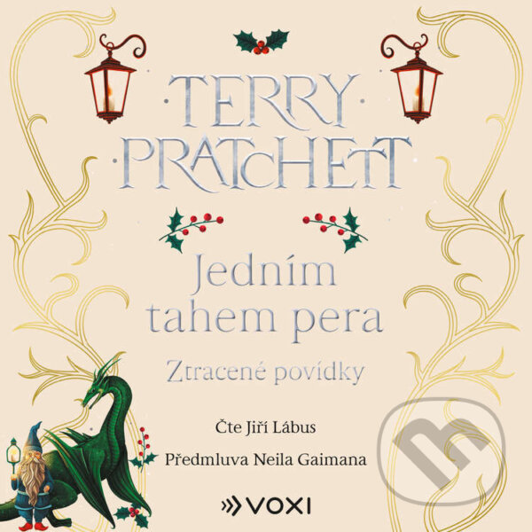 Audiokniha: Jedním tahem pera (Terry Pratchett). Voxi, 2026 Audiokniha: Jedním tahem pera (Terry Pratchett). Voxi, 2026