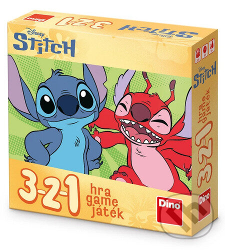 Společenská hra: 3-2-1 Stitch (Dino). Dino, 2026 Společenská hra: 3-2-1 Stitch (Dino). Dino, 2026