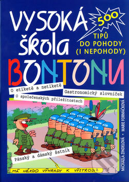 Kniha: Vysoká škola bontonu (Marie Formáčková a Michalea Zindelová). XYZ, 2007 Kniha: Vysoká škola bontonu (Marie Formáčková a Michalea Zindelová). XYZ, 2007