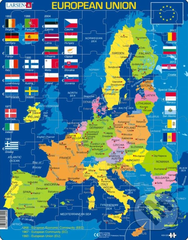 Puzzle: European Union (A39) (Larsen). Larsen Puzzle: European Union (A39) (Larsen). Larsen