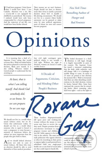 Kniha: Opinions (Roxane Gay). Corsair, 2023 Kniha: Opinions (Roxane Gay). Corsair, 2023