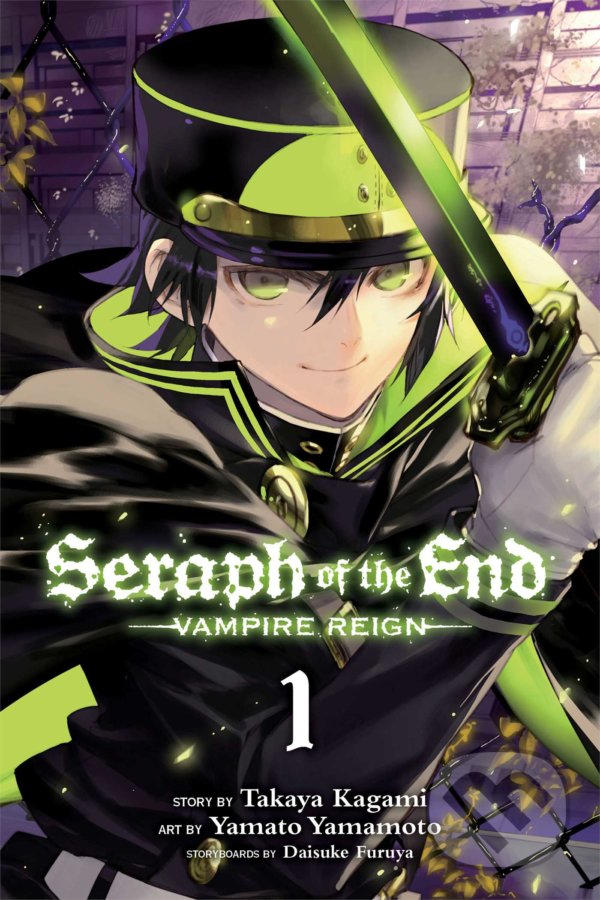 Kniha: Seraph of the End 1 (Daisuke Furuya a Takaya Kagami). Viz Media, 2014 Kniha: Seraph of the End 1 (Daisuke Furuya a Takaya Kagami). Viz Media, 2014