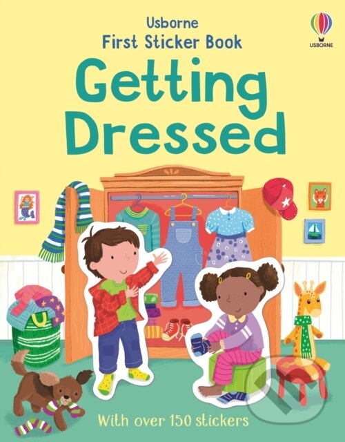 Kniha: First Sticker Book Getting Dressed (Jessica Greenwell). Usborne, 2026 Kniha: First Sticker Book Getting Dressed (Jessica Greenwell). Usborne, 2026