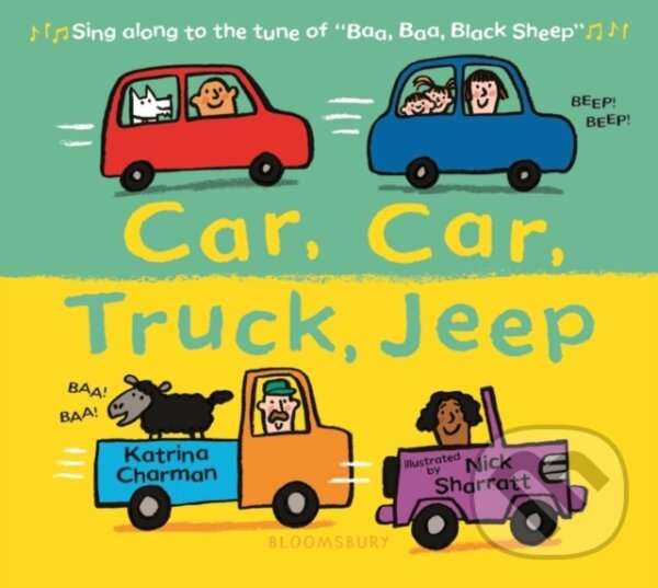 Kniha: Car, Car, Truck, Jeep (Katrina Charman). Bloomsbury, 2020 Kniha: Car, Car, Truck, Jeep (Katrina Charman). Bloomsbury, 2020