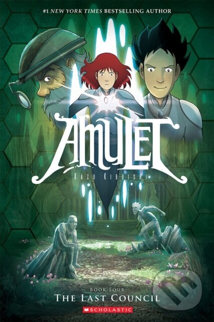 Kniha: Amulet: The Last Council (Kazu Kibuishi). Scholastic, 2018 Kniha: Amulet: The Last Council (Kazu Kibuishi). Scholastic, 2018