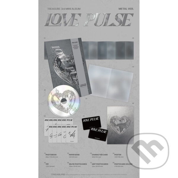 Hudební CD: Treasure: Love Pulse (Metal Ver) (Bertus). Bertus, 2025 Hudební CD: Treasure: Love Pulse (Metal Ver) (Bertus). Bertus, 2025
