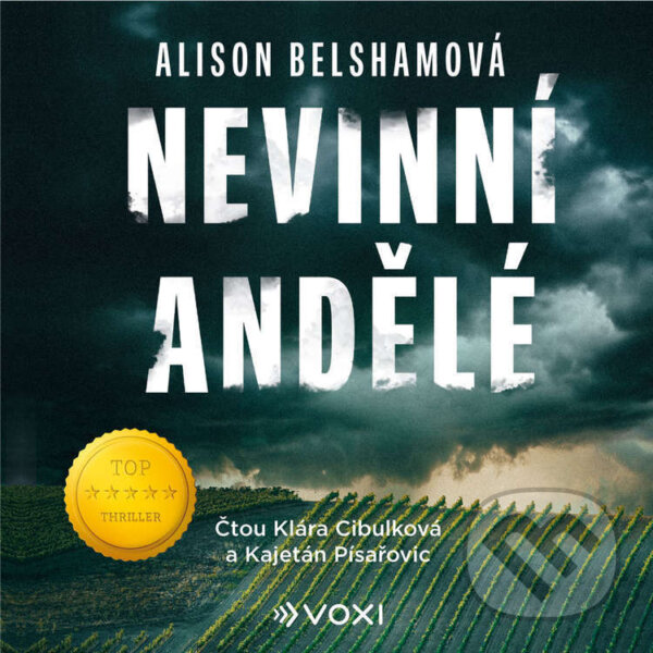Audiokniha: Nevinní andělé (Alison Belsham). Voxi, 2026 Audiokniha: Nevinní andělé (Alison Belsham). Voxi, 2026