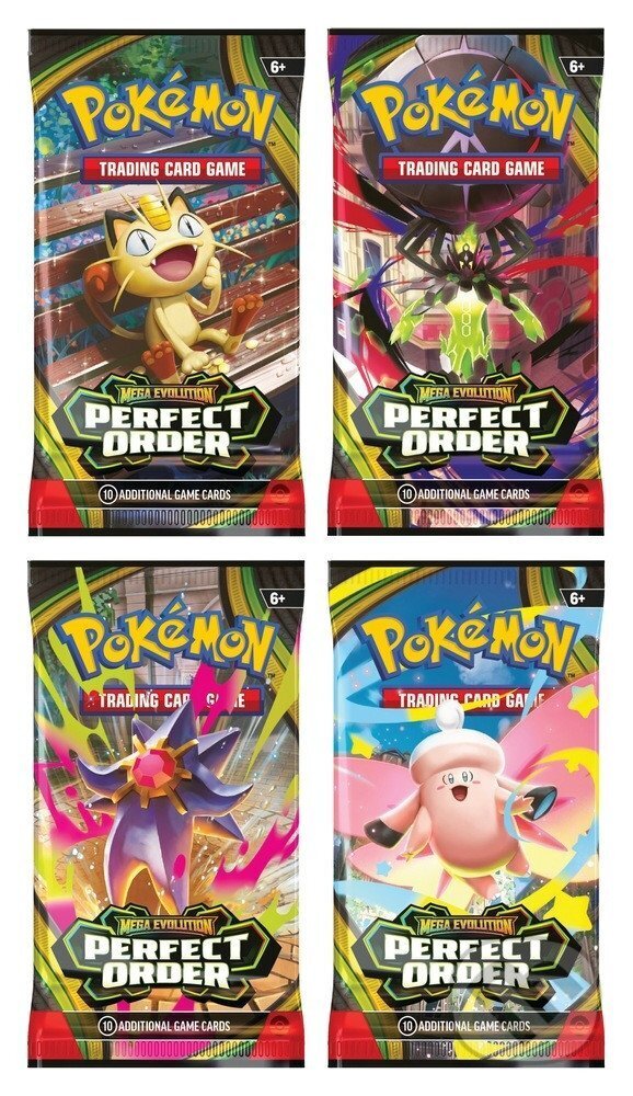 Společenská hra: Pokémon: Perfect Order Booster Pack (Pokemon). Pokemon, 2026 Společenská hra: Pokémon: Perfect Order Booster Pack (Pokemon). Pokemon, 2026