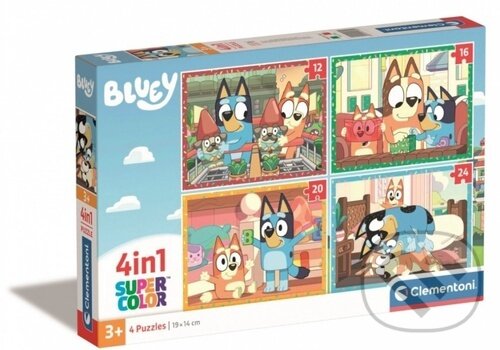 Puzzle: Puzzle Bluey 4v1 (12+16+20+24 dílků) (Clementoni). Clementoni, 2026 Puzzle: Puzzle Bluey 4v1 (12+16+20+24 dílků) (Clementoni). Clementoni, 2026