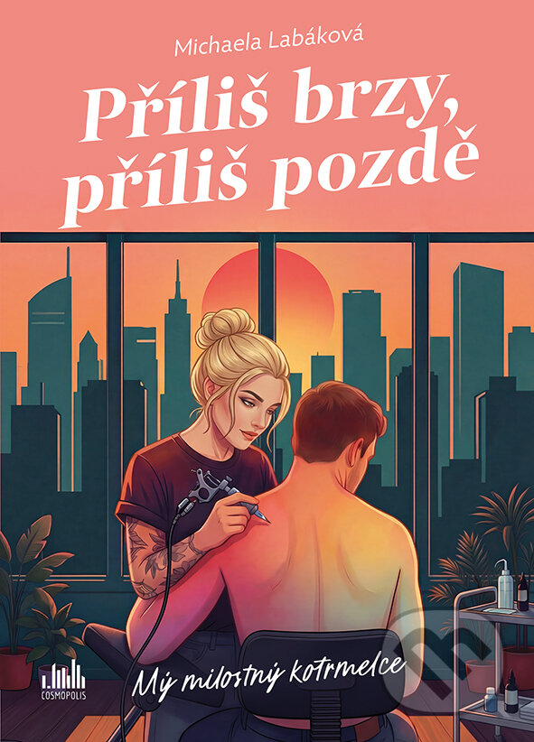 Kniha: Příliš brzy, příliš pozdě (Michaela Labáková). Cosmopolis, 2026 Kniha: Příliš brzy, příliš pozdě (Michaela Labáková). Cosmopolis, 2026