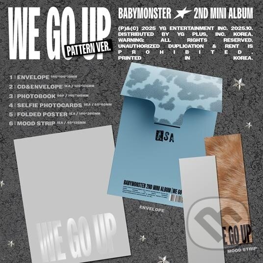 Hudební CD: Babymonster: We Go Up / Pattern - Ahyeon (Bertus). Bertus, 2025 Hudební CD: Babymonster: We Go Up / Pattern - Ahyeon (Bertus). Bertus, 2025