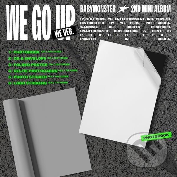 Hudební CD: Babymonster: We Go Up (We Version) (Bertus). Bertus, 2025 Hudební CD: Babymonster: We Go Up (We Version) (Bertus). Bertus, 2025