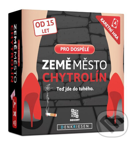 Společenská hra: Země město chytrolín - Pro dospělé (REXhry). REXhry, 2026 Společenská hra: Země město chytrolín - Pro dospělé (REXhry). REXhry, 2026