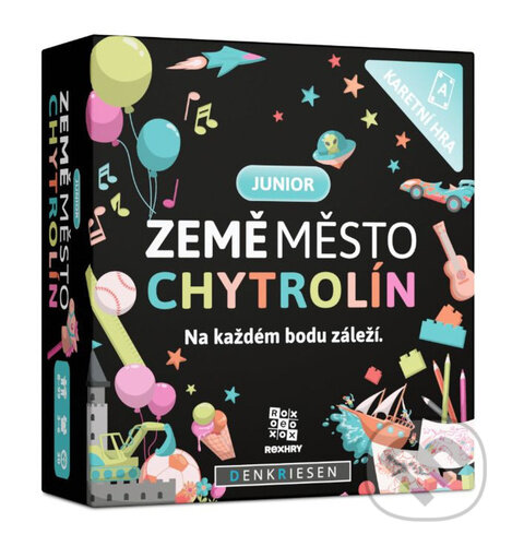 Společenská hra: Země město chytrolín - Junior (REXhry). REXhry, 2026 Společenská hra: Země město chytrolín - Junior (REXhry). REXhry, 2026