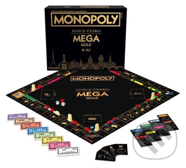 Společenská hra: Monopoly MEGA Gold: Česká Republika (neuveden). Winning Moves Společenská hra: Monopoly MEGA Gold: Česká Republika (neuveden). Winning Moves
