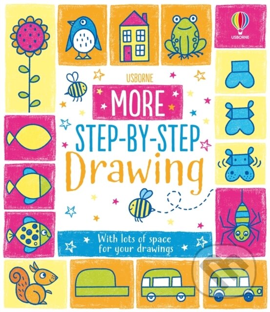 Kniha: More Step-by-Step Drawing (Fiona Watt). Usborne, 2026 Kniha: More Step-by-Step Drawing (Fiona Watt). Usborne, 2026