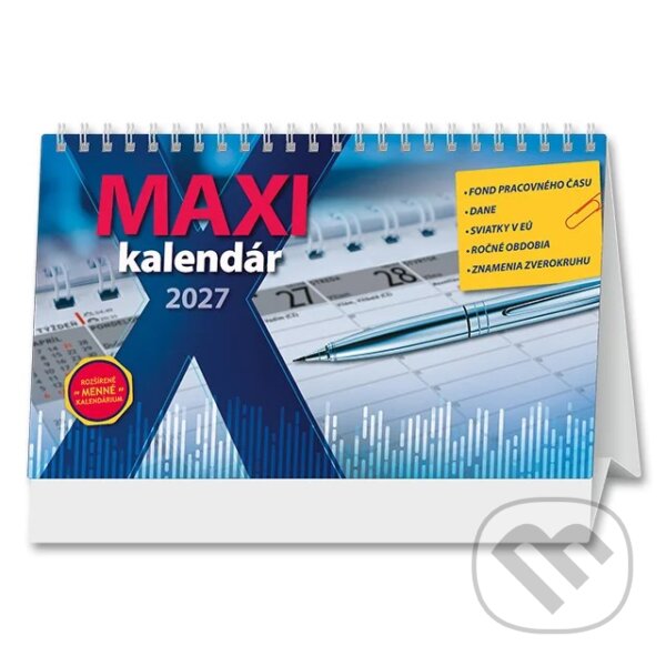 Stolový Maxi kalendár 2027 (Spektrum grafik). Spektrum grafik, 2026 Stolový Maxi kalendár 2027 (Spektrum grafik). Spektrum grafik, 2026
