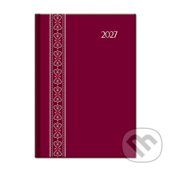 Denný diár FOLK 2027 - červený (Spektrum grafik). Spektrum grafik, 2026 Denný diár FOLK 2027 - červený (Spektrum grafik). Spektrum grafik, 2026