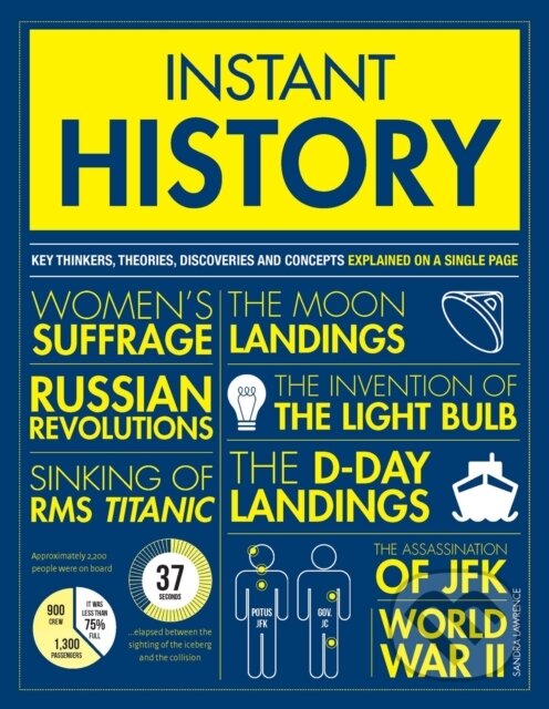 Kniha: Instant History (Sandra Lawrence). Welbeck, 2019 Kniha: Instant History (Sandra Lawrence). Welbeck, 2019
