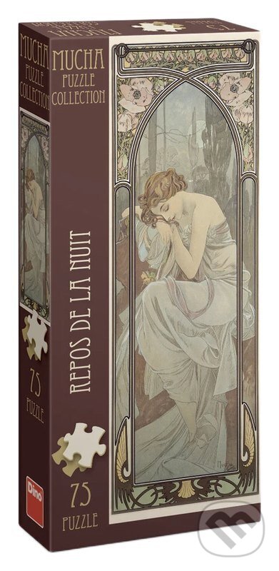 Puzzle: Puzzle 75 Alfons Mucha Odpočinek noci (Dino). Dino, 2026 Puzzle: Puzzle 75 Alfons Mucha Odpočinek noci (Dino). Dino, 2026