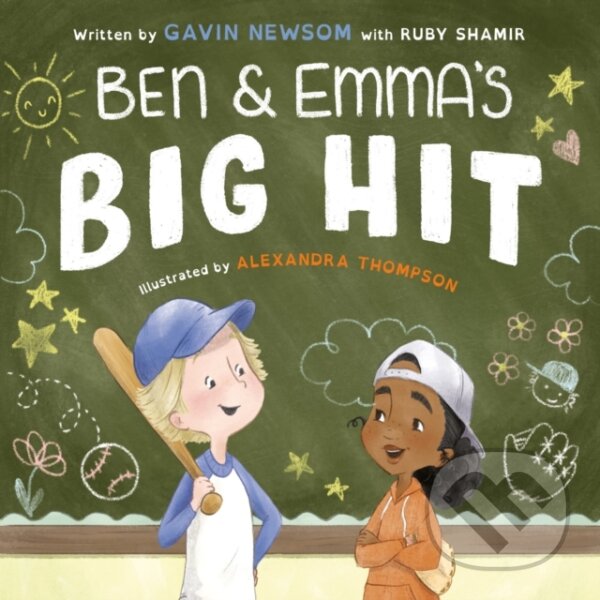 Kniha: Ben and Emma's Big Hit (Gavin Newsom a Ruby Shamir). Philomel, 2021 Kniha: Ben and Emma's Big Hit (Gavin Newsom a Ruby Shamir). Philomel, 2021