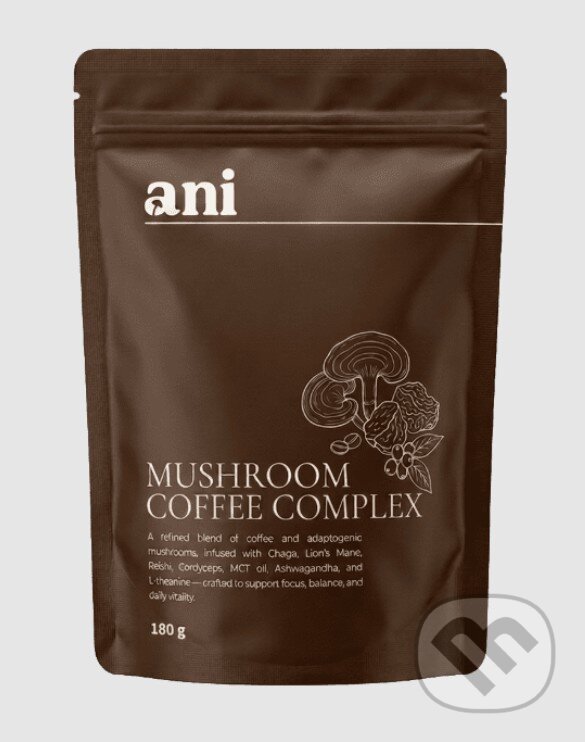 Kávy a čaje: ANi Mushroom Coffee Complex 180g (Ani). Ani Kávy a čaje: ANi Mushroom Coffee Complex 180g (Ani). Ani