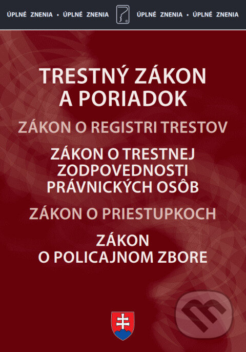 Kniha: Trestný zákon (Poradca s.r.o.). Poradca s.r.o., 2026 Kniha: Trestný zákon (Poradca s.r.o.). Poradca s.r.o., 2026