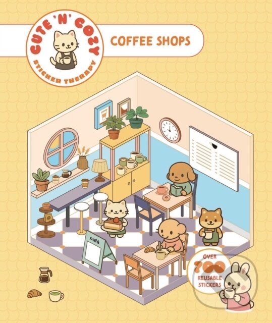 Kniha: Cute n Cozy Sticker Therapy: Coffee Shops (Skittledog). Thames & Hudson, 2026 Kniha: Cute n Cozy Sticker Therapy: Coffee Shops (Skittledog). Thames & Hudson, 2026