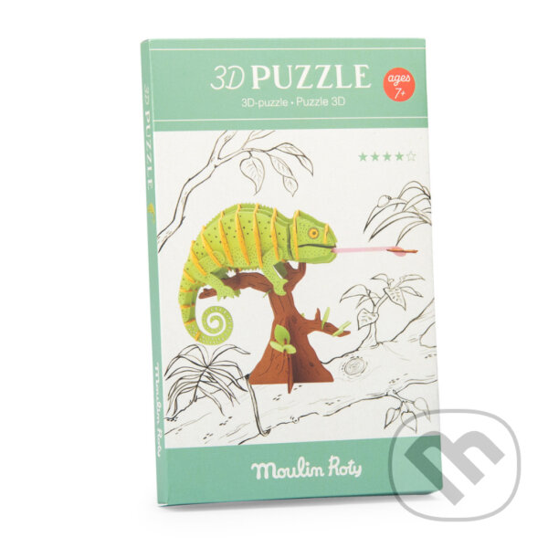 Puzzle: Puzzle 3D - Chameleon (Moulin Roty). Moulin Roty Puzzle: Puzzle 3D - Chameleon (Moulin Roty). Moulin Roty