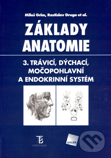 Kniha: Základy anatomie 3 (Miloš Grim a Rastislav Druga). Galén, Karolinum, 2005 Kniha: Základy anatomie 3 (Miloš Grim a Rastislav Druga). Galén, Karolinum, 2005