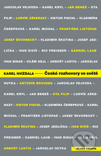 Kniha: České rozhovory ve světě (Karel Hvížďala). Mladá fronta, 2013 Kniha: České rozhovory ve světě (Karel Hvížďala). Mladá fronta, 2013