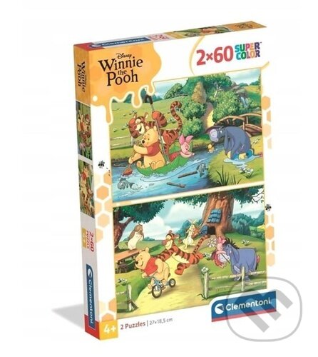Puzzle: Puzzle Medvídek Pú 2x60 dílků (Clementoni). Clementoni, 2026 Puzzle: Puzzle Medvídek Pú 2x60 dílků (Clementoni). Clementoni, 2026