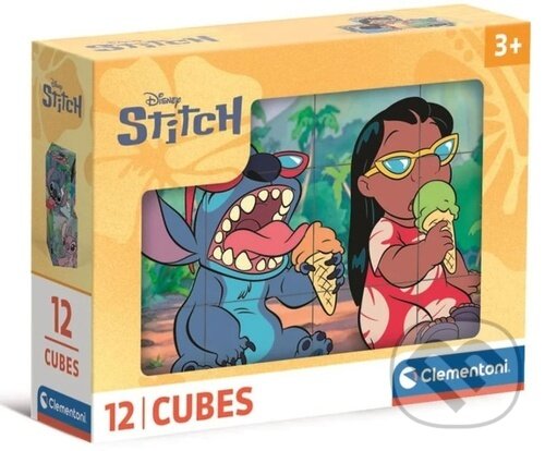 Puzzle: Obrázkové kostky: Stitch 12 kostek (Clementoni). Clementoni, 2026 Puzzle: Obrázkové kostky: Stitch 12 kostek (Clementoni). Clementoni, 2026