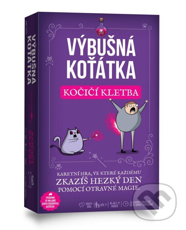 Společenská hra: Výbušná koťátka: Kočičí kletba (Asmodée Édition LLC). Asmodée Édition LLC, 2026 Společenská hra: Výbušná koťátka: Kočičí kletba (Asmodée Édition LLC). Asmodée Édition LLC, 2026