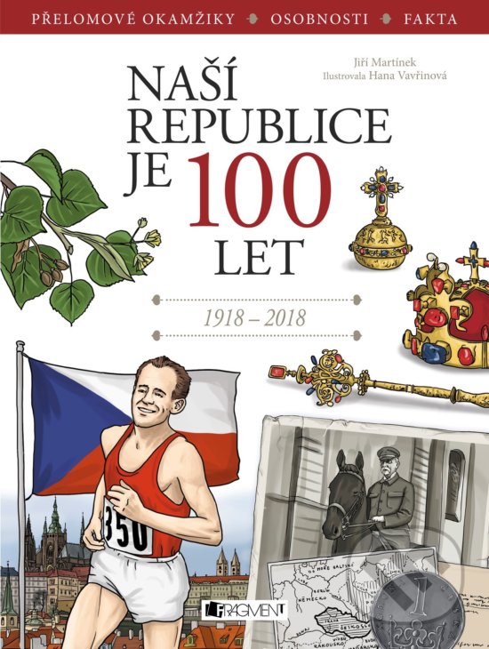 Kniha: Naší republice je 100 let (Jiří Martínek). Nakladatelství Fragment, 2018 Kniha: Naší republice je 100 let (Jiří Martínek). Nakladatelství Fragment, 2018