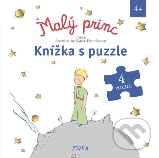 Malý princ – knížka s puzzle - Antoine de Saint-Exupéry, Pikola, 2018