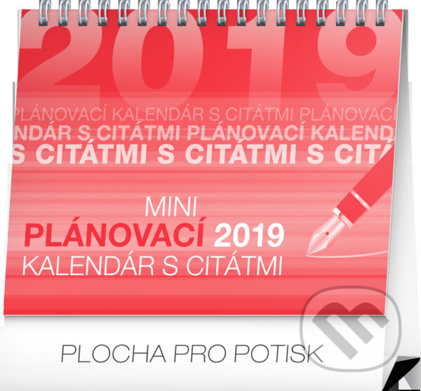 Mini plánovací kalendár s citátmi 2019, Presco Group, 2018