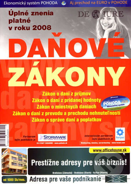 Kniha: Daňové zákony 2008 (Newsletter). Newsletter, 2008 Kniha: Daňové zákony 2008 (Newsletter). Newsletter, 2008