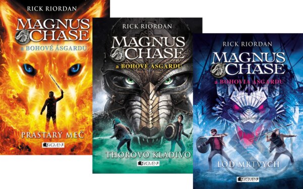 Kniha: Magnus Chase a bohovia Ásgardu (komplet) (Rick Riordan). Fragment, 2018 Kniha: Magnus Chase a bohovia Ásgardu (komplet) (Rick Riordan). Fragment, 2018