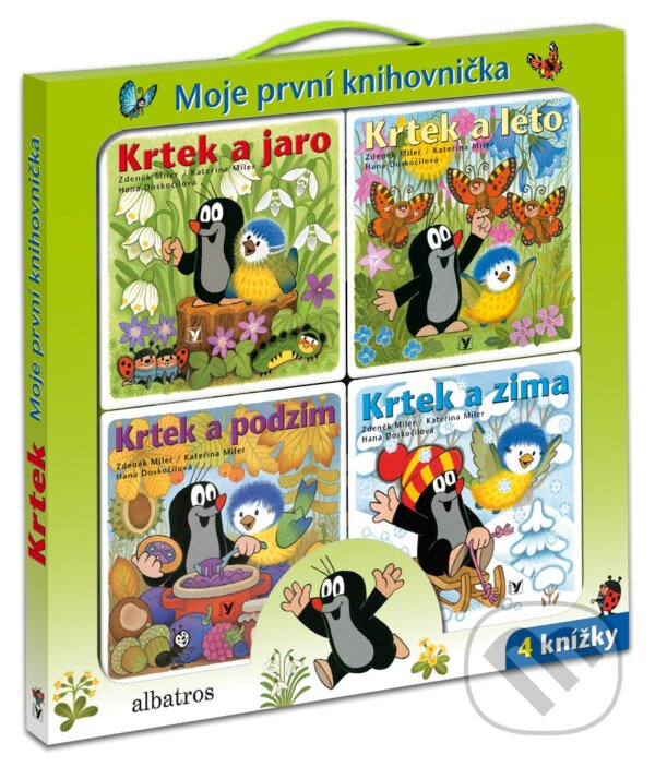 Kniha: Krtek: Moje první knihovnička (BOX) (Hana Doskočilová). Albatros CZ, 2018 Kniha: Krtek: Moje první knihovnička (BOX) (Hana Doskočilová). Albatros CZ, 2018